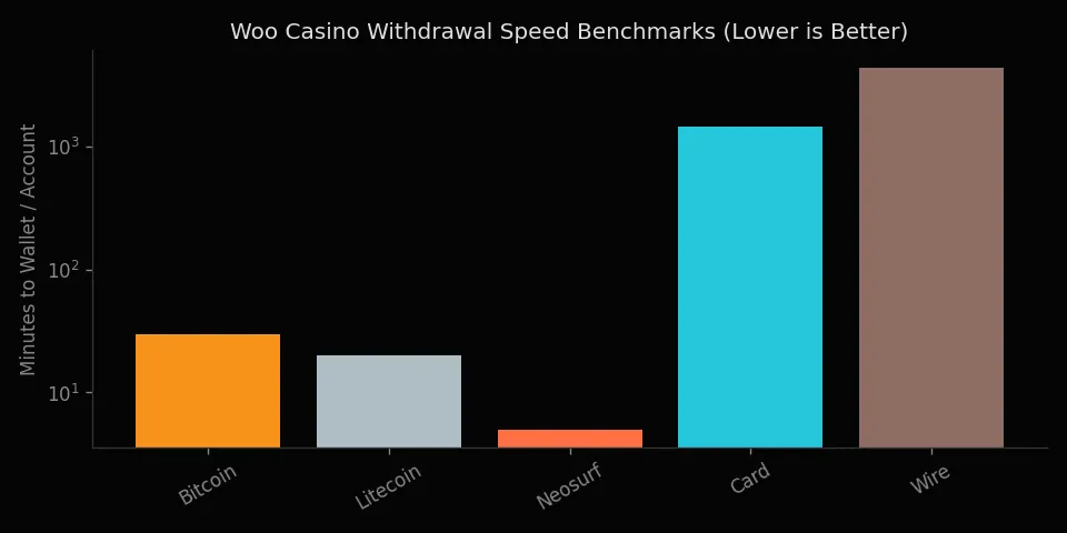 Withdrawal speed benchmark at Rocketplay