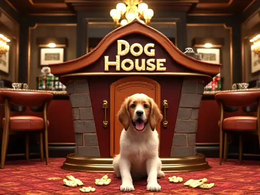 The Dog House pokie artwork at Rocketplay Casino